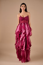 Load image into Gallery viewer, Corset Ruffle Gown