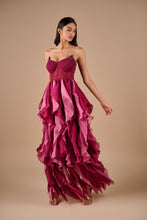 Load image into Gallery viewer, Corset Ruffle Gown
