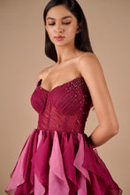 Load image into Gallery viewer, Corset Ruffle Gown