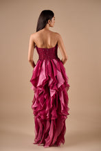 Load image into Gallery viewer, Corset Ruffle Gown