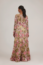Load image into Gallery viewer, Full Sleeves 3D Floral Embellished OTT Gown