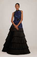 Load image into Gallery viewer, 3D Floral Pleated Gown