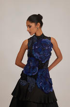 Load image into Gallery viewer, 3D Floral Pleated Gown