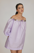 Load image into Gallery viewer, Taffeta Off Shoulder Dress