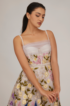 Load image into Gallery viewer, Ombre Floral Midi With Belt
