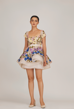 Load image into Gallery viewer, Ombre Floral Mini Dress With Belt