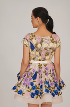 Load image into Gallery viewer, Ombre Floral Mini Dress With Belt