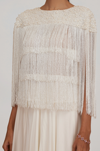 Load image into Gallery viewer, Fringe Cape With Chiffon Skirt