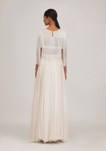 Load image into Gallery viewer, Fringe Cape With Chiffon Skirt