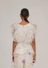 Load image into Gallery viewer, Feather Ruffle Top With Belt