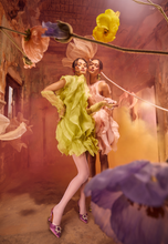 Load image into Gallery viewer, Rosette Ruffle Dress With Belt