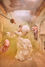 Load image into Gallery viewer, Organza Ruffle Gown With Belt