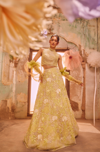 Load image into Gallery viewer, Fringe Drape Top with 8 Panel Skirt