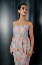 Load image into Gallery viewer, Peplum Top with Fishtail Skirt