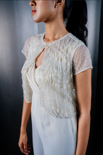 Load image into Gallery viewer, Ombre Jumpsuit with Fringe Vest