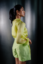 Load image into Gallery viewer, Organza Floral Shirt With Slip