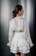 Load image into Gallery viewer, Organza Floral Shirt With Slip
