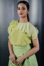 Load image into Gallery viewer, Rosette Chiffon Top