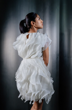 Load image into Gallery viewer, Rosette Ruffle Dress With Belt