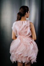 Load image into Gallery viewer, Rosette Ruffle Dress With Belt