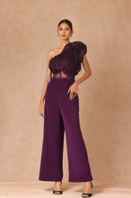 Load image into Gallery viewer, Taffeta Draped Jumpsuit With Belt