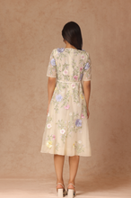 Load image into Gallery viewer, Floral Flare Dress With Belt