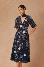 Load image into Gallery viewer, Floral Flare Dress With Belt
