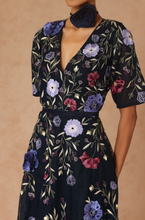 Load image into Gallery viewer, Floral Flare Dress With Belt