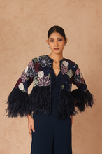 Load image into Gallery viewer, Embroidered Feather Jacket