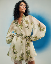 Load image into Gallery viewer, Organza Trench Dress With Belt & Slip