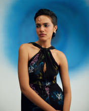 Load image into Gallery viewer, Printed Scarf Jumpsuit