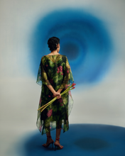 Load image into Gallery viewer, 3D Floral Kaftan With Slip