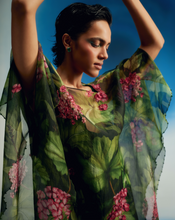 Load image into Gallery viewer, 3D Floral Kaftan With Slip