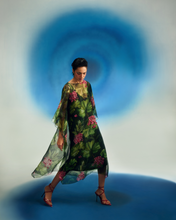 Load image into Gallery viewer, 3D Floral Kaftan With Slip