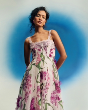 Load image into Gallery viewer, Organza Panel Midi With Lace