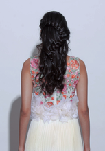 Load image into Gallery viewer, Pleated Gown W/ 3D Flowers