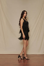 Load image into Gallery viewer, Fringe Feather Dress