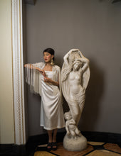 Load image into Gallery viewer, Floral Fringe Capelet with Shift Dress