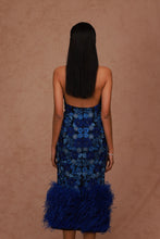 Load image into Gallery viewer, Halter Bunch Floral Midi Dress