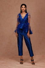 Load image into Gallery viewer, Taffeta Feather Peplum with Pant