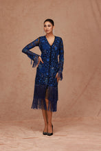 Load image into Gallery viewer, Floral Fringe Jacket Dress