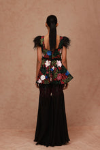 Load image into Gallery viewer, Multi Floral Peplum with Flared Pants