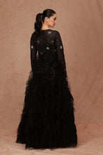 Load image into Gallery viewer, Crystal Embellished Feather Gown