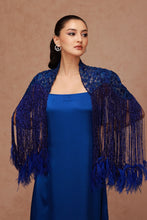 Load image into Gallery viewer, Fringe Feather Cape with Slip Dress