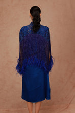 Load image into Gallery viewer, Fringe Feather Cape with Slip Dress