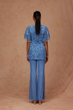 Load image into Gallery viewer, Floral Sequins Tunic with Beaded Pant