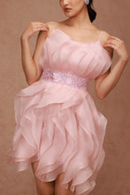 Load image into Gallery viewer, Spaghetti Ruffle Dress with Belt