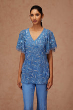 Load image into Gallery viewer, Floral Sequins Tunic with Beaded Pant