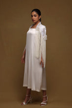 Load image into Gallery viewer, Floral Fringe Capelet with Shift Dress