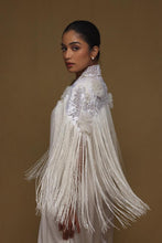Load image into Gallery viewer, Floral Fringe Capelet with Shift Dress

